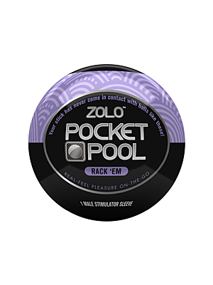 Masturbator-Zolo Pocket Pool Rack Em Purple OS