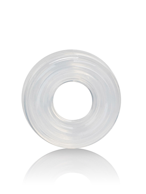 Premium Silicone Cock Ring M (Transparent) - CalExotics