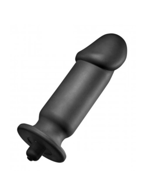 XL Silicone Vibrating Anal Plug (Black) - Tom Of Finland