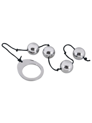 Seven Creations Heavy Metal Anal Beads 35cm
