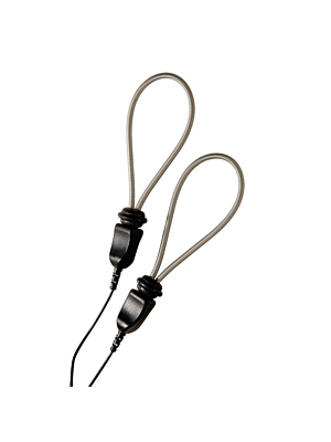 ElectraStim Metallic Adjustable Cock Rings Black/Silver